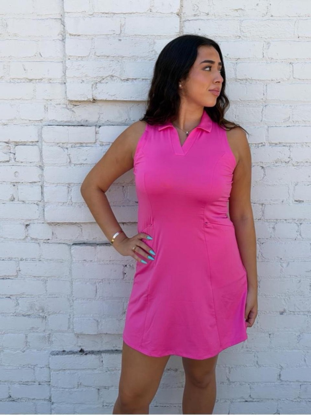 Callaway hot pink golf tennis dress sz M #sporty #preppy #athletic